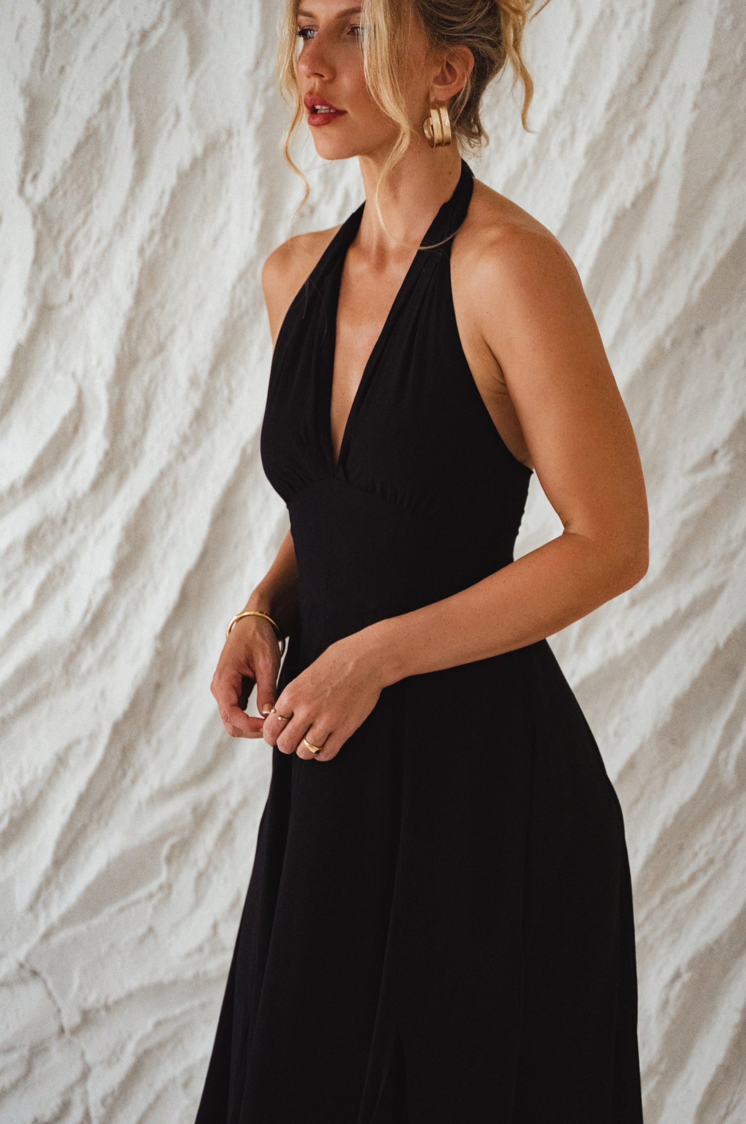 Costa Brava Halterneck Maxi Dress-3