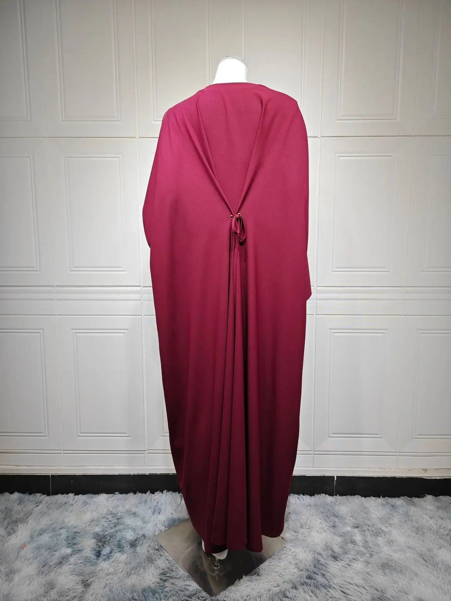 Abaya musulmane Eid pour femmes, cardigan à lacets, robes caftan solides, robe Jalabiya Ramadan, abayas ouvertes de Dubaï, robe éducative, 2025