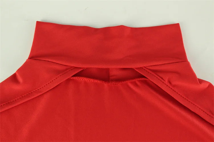 Ahagaga-Robes longues monochromes pour femmes, robes évidées, manches longues, sans bretelles, streetwear de fête élégant, mode féminine, robes éducatives