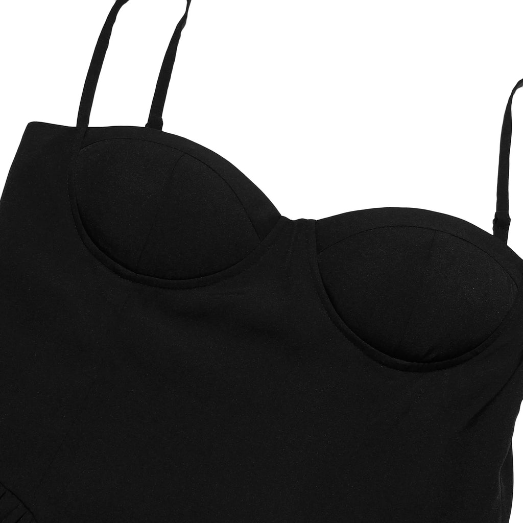 Suninheart Spaghetti sangle robes de soirée d'été 2025 nouveautés Fit et Flare robe mi-longue élégante robe de Date de nuit rouge